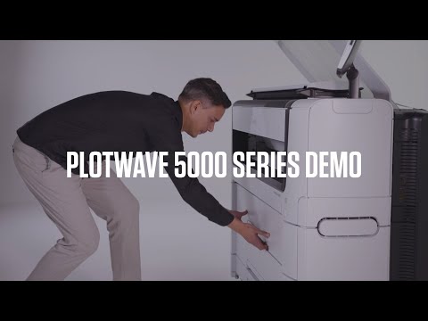 PlotWave 5500 printer with Scanner Express IV scanning unit