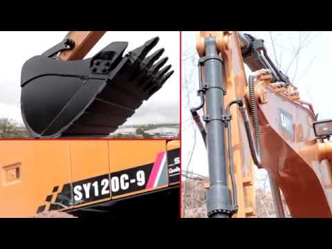 Sany SY120C-9 12-13 Ton Crawler Small Excavator
